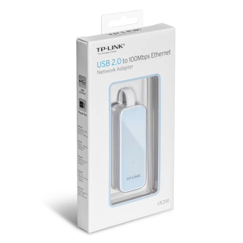 Adaptador de red TP-Link UE200 de USB 2.0 a RJ45 Adaptador de red TP-Link UE200 de USB 2.0 a RJ45