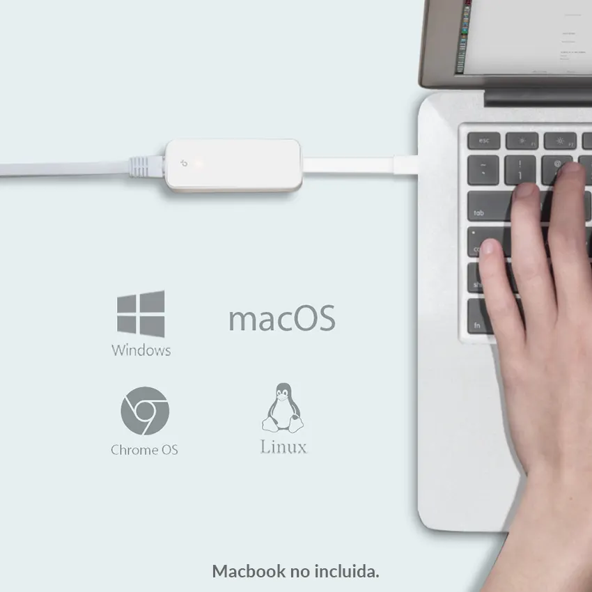 Adaptador de red TP-Link UE300C de USB Tipo C a RJ45 Adaptador de red TP-Link UE300C de USB Tipo C a RJ45