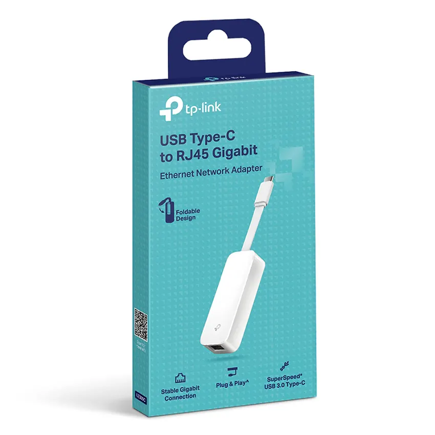 Adaptador de red TP-Link UE300C de USB Tipo C a RJ45 Adaptador de red TP-Link UE300C de USB Tipo C a RJ45