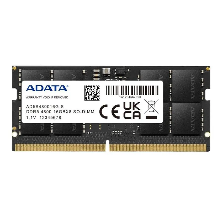Memoria ADATA 16GB, DDR5, 4800MHz, CL40, SODIMM, Notebook