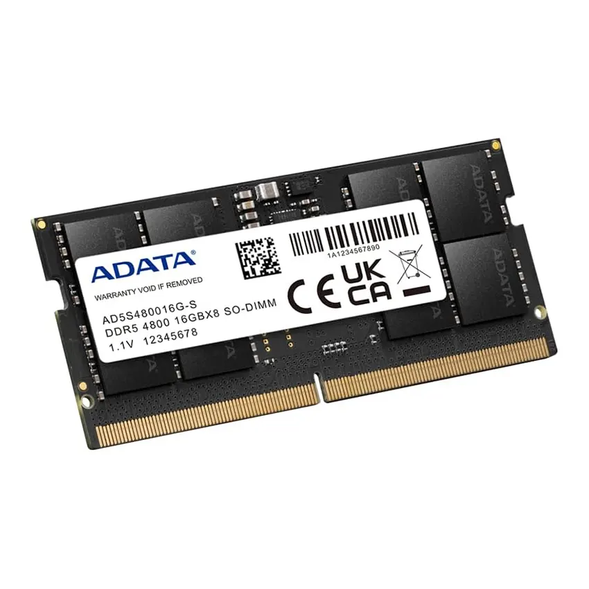 Memoria ADATA 16GB, DDR5, 4800MHz, CL40, SODIMM, Notebook