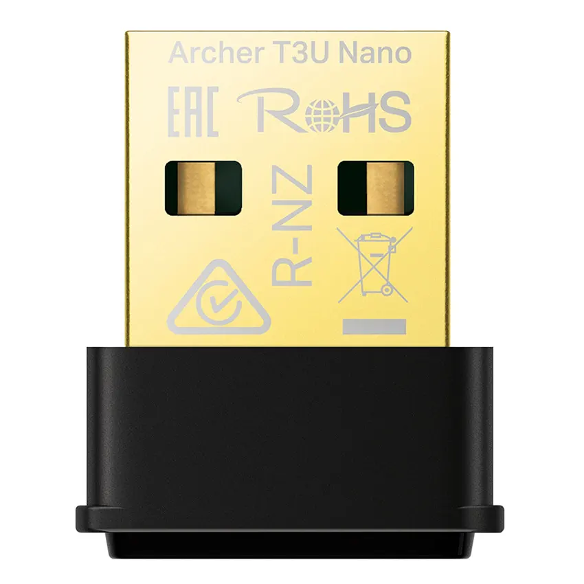 Adaptador USB Wi-Fi Archer T3U Nano, AC1300, Doble Banda Adaptador USB Wi-Fi Archer T3U Nano, AC1300, Doble Banda