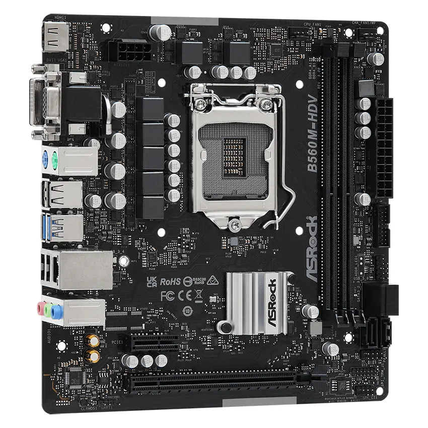 Motherboard ASRock B560M-HDV R3.0, Socket 1200 Motherboard ASRock B560M-HDV R3.0, Socket 1200