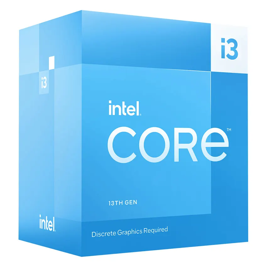 Procesador Intel Core i3-13100F, 3.4GHz, 4 Núcleos, 12MB L3, Sin video, Socket LGA1700, BOX Procesador Intel Core i3-13100F, 3.4GHz, 4 Núcleos, 12MB L3, Sin video, Socket LGA1700, BOX