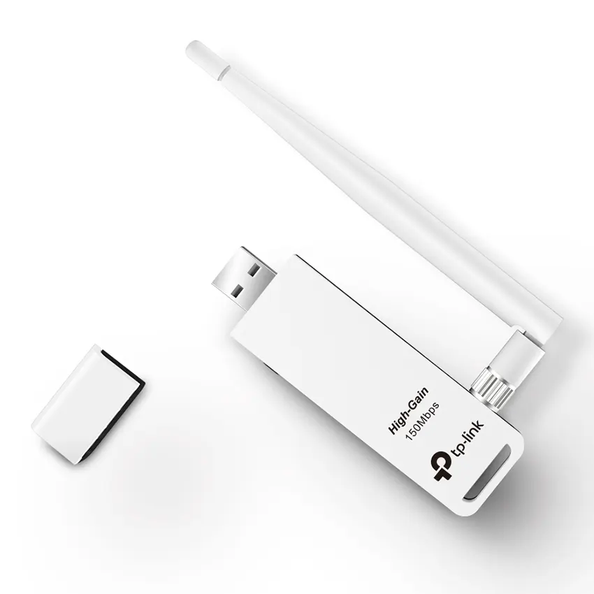Adaptador USB Wi-Fi TP-Link TL-WN722N, 150 Mbps N Adaptador USB Wi-Fi TP-Link TL-WN722N, 150 Mbps N