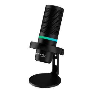 Micrófono de Condensador USB HyperX DuoCast, RGB, Negro