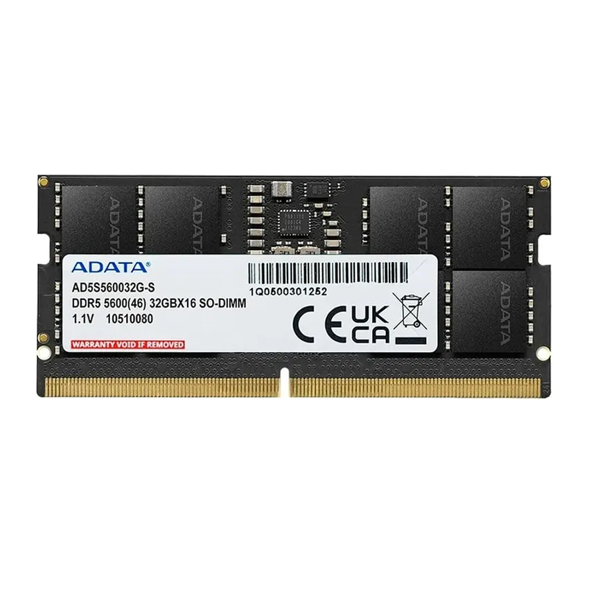 Memoria ADATA 32GB, DDR5, 5600MHz, CL46, SODIMM, Notebook