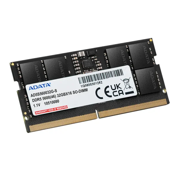 Memoria ADATA 32GB, DDR5, 5600MHz, CL46, SODIMM, Notebook
