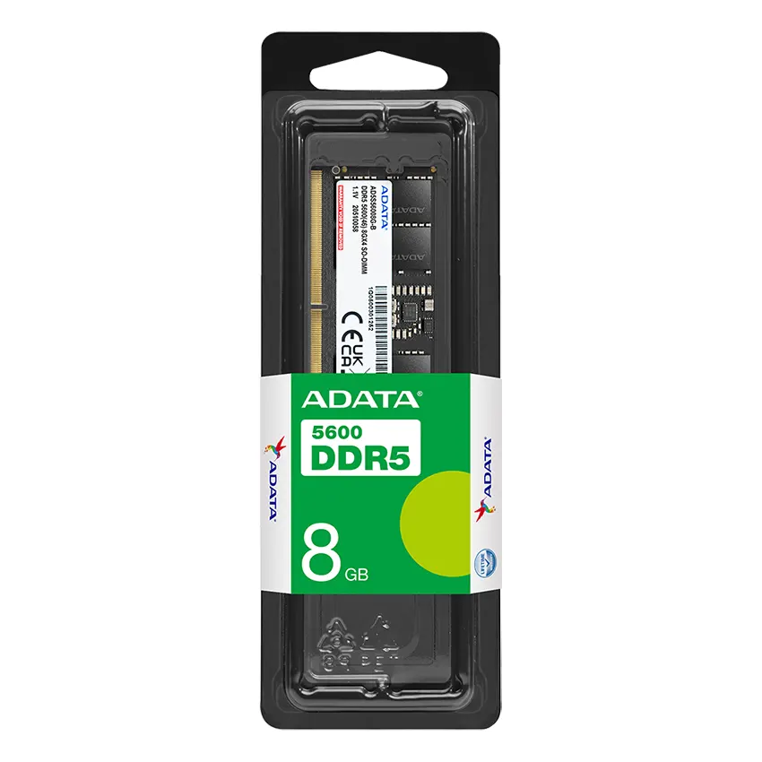 Memoria ADATA 8GB, DDR5, 5600MHz, CL46, SODIMM, Notebook Memoria ADATA 8GB, DDR5, 5600MHz, CL46, SODIMM, Notebook