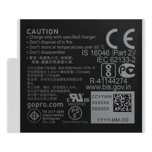 Batería recargable GoPro Enduro para HERO9/10/11/12 Black