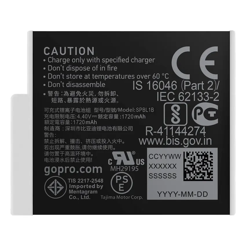 Batería recargable GoPro Enduro para HERO9/10/11/12 Black Batería recargable GoPro Enduro para HERO9/10/11/12 Black