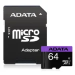 Tarjeta de Memoria ADATA Premier microSDXC/SDHC 64GB, U1, Clase 10, Adaptador