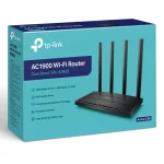 Router Wi-Fi TP-Link Archer C80, AC1900, Doble banda, Negro