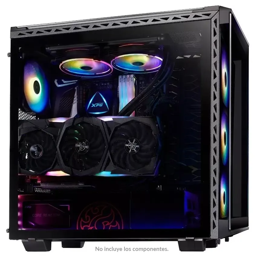 Gabinete ADATA XPG BATTLECRUISER, E-ATX, Sin Fuente, Vidrio Templado, 4 Fan 12 cm ARGB, Negro