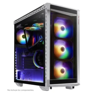 Gabinete ADATA XPG BATTLECRUISER, E-ATX, Sin Fuente, Vidrio Templado, 4 Fan 12 cm ARGB, Blanco