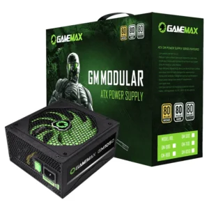 Fuente de alimentación semi modular GameMax GM-1050, 1050W, 80 PLUS Silver