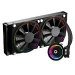 Refrigerador Líquido para CPU GameMax Ice Chill 240 ARGB AIO, Water Cooler, Intel LGA1200/1151/1150, AMD AM4