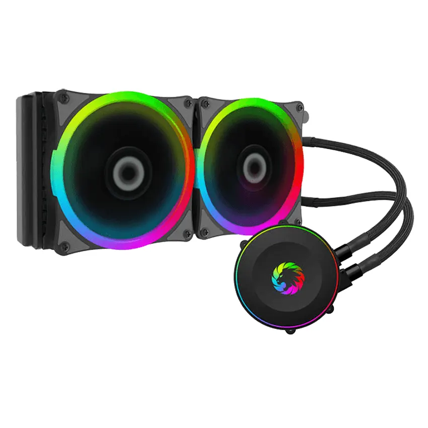 Refrigerador Líquido para CPU GameMax Iceberg 240 Rainbow, Water Cooler, Intel LGA1200/1151/1150, AMD AM4