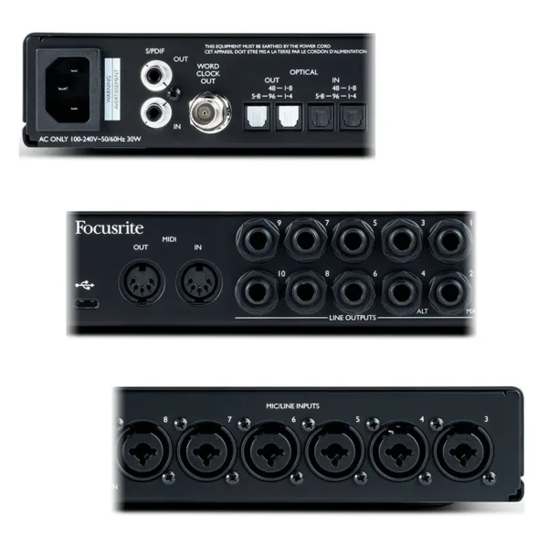 Interfaz de Audio USB Focusrite Scarlett 18i20 con MIDI (3ª generación)
