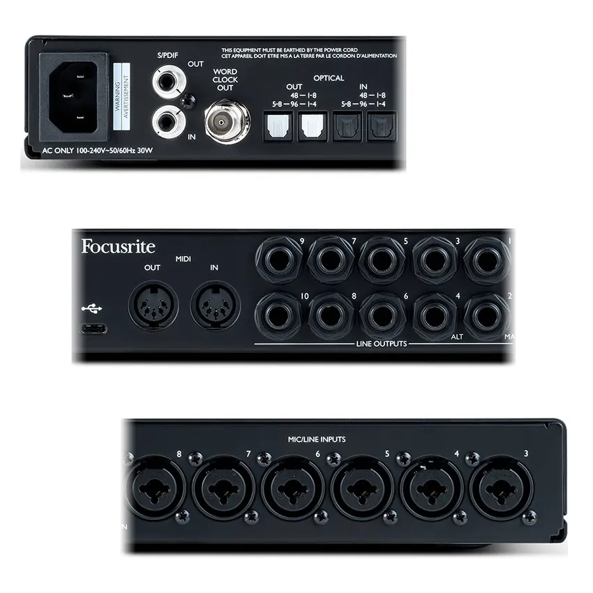 Interfaz de Audio USB Focusrite Scarlett 18i20 con MIDI (3ª generación) Interfaz de Audio USB Focusrite Scarlett 18i20 con MIDI (3ª generación)