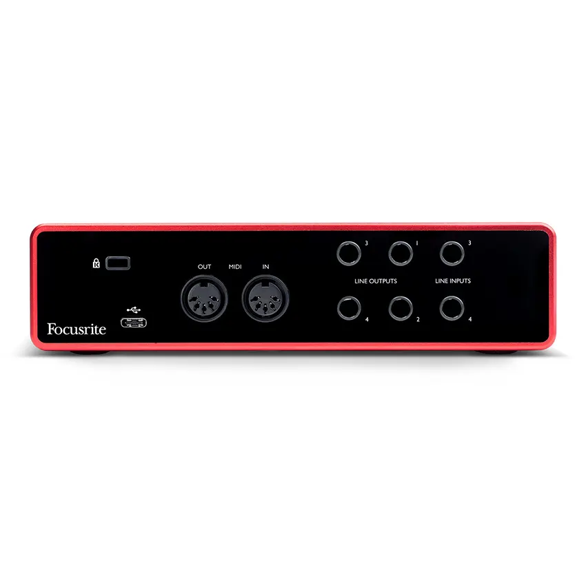 Interfaz de Audio USB Focusrite Scarlett 4i4 con MIDI (3ª generación) Interfaz de Audio USB Focusrite Scarlett 4i4 con MIDI (3ª generación)