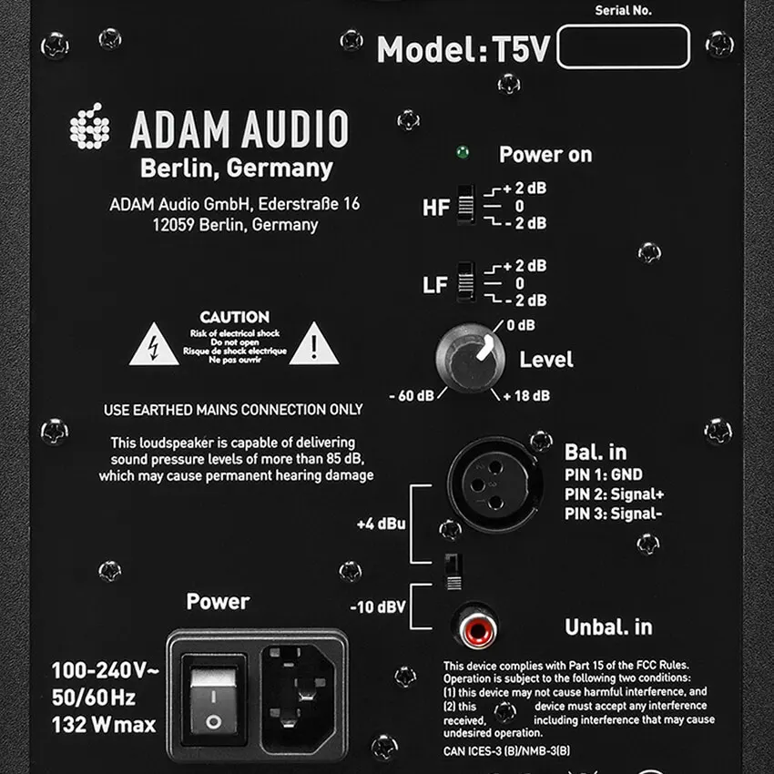 Monitor de Estudio Adam Audio T5V