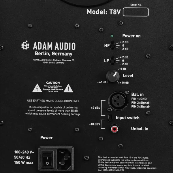 Monitor de Estudio Adam Audio T8V