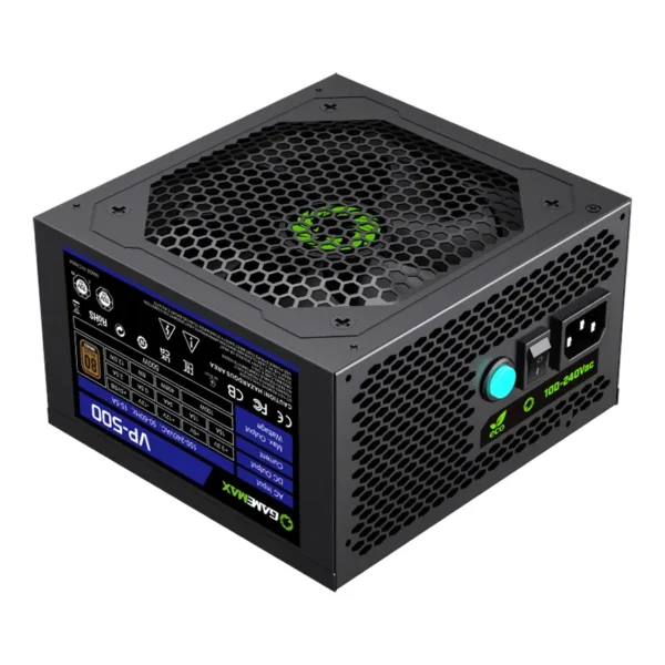 Fuente de alimentación GameMax VP-500, 500W, 80 PLUS Bronze