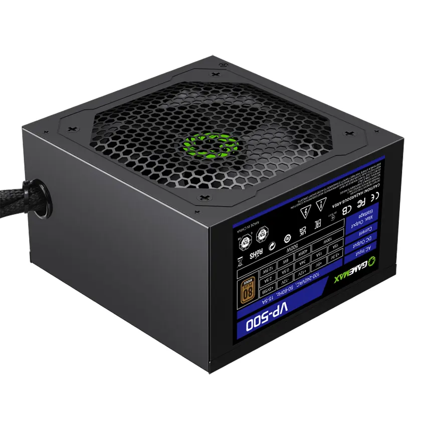 Fuente de alimentación GameMax VP-500, 500W, 80 PLUS Bronze Fuente de alimentación GameMax VP-500, 500W, 80 PLUS Bronze