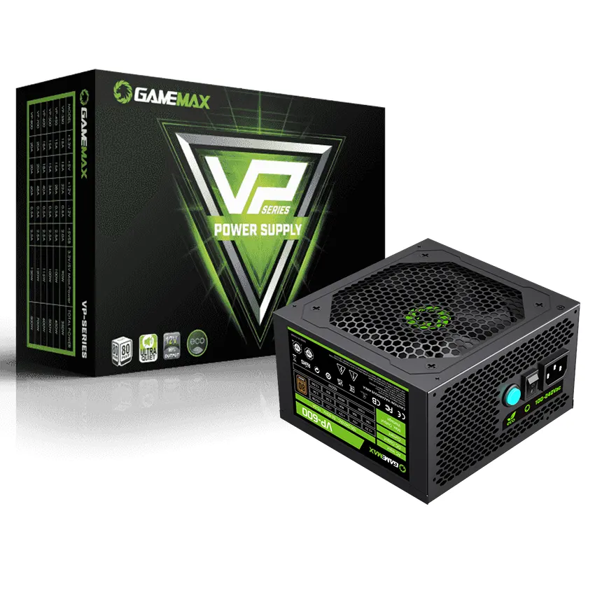 Fuente de alimentación GameMax VP-600, 600W, 80 PLUS Bronze