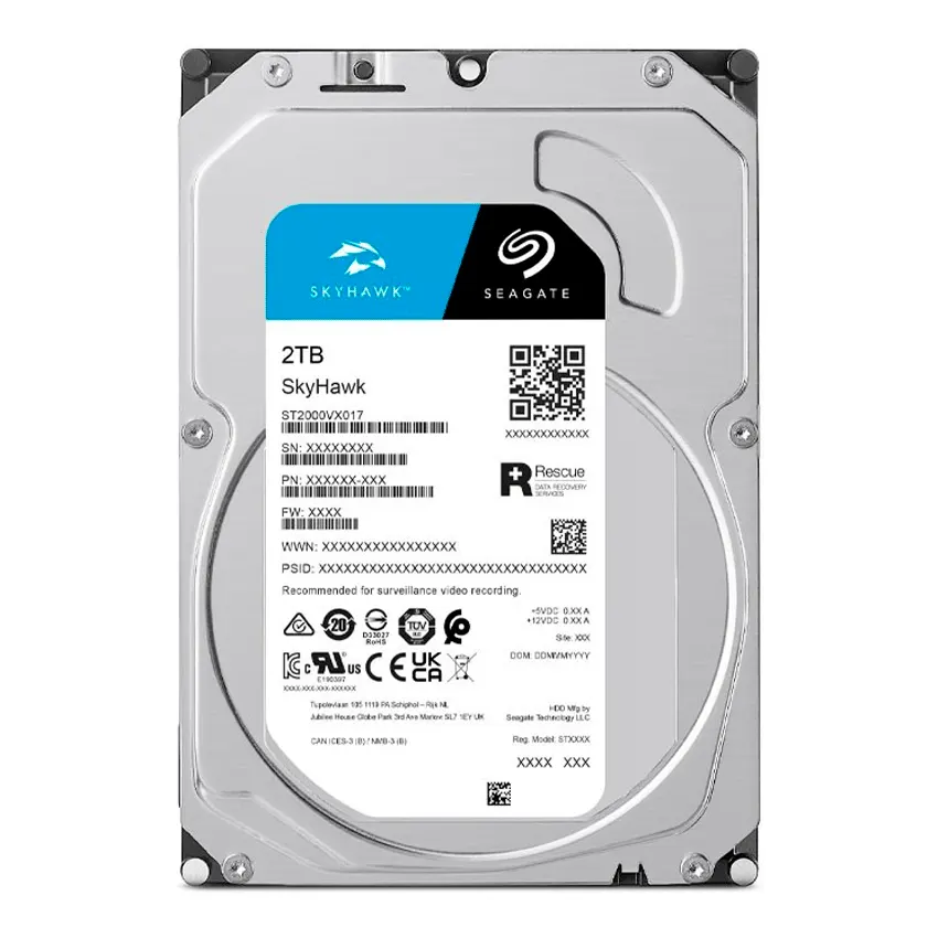 Disco Interno Seagate Skyhawk 2TB SATA3 5400rpm 256MB Cache 3.5"