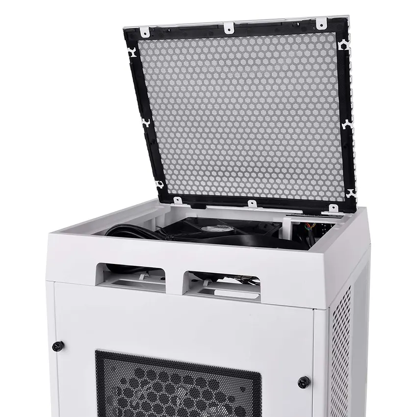 Mini Gabinete Thermaltake The Tower 100, Mini-ITX, Sin Fuente, Vidrio Templado, 2 Fan 12 cm, Blanco Mini Gabinete Thermaltake The Tower 100, Mini-ITX, Sin Fuente, Vidrio Templado, 2 Fan 12 cm, Blanco