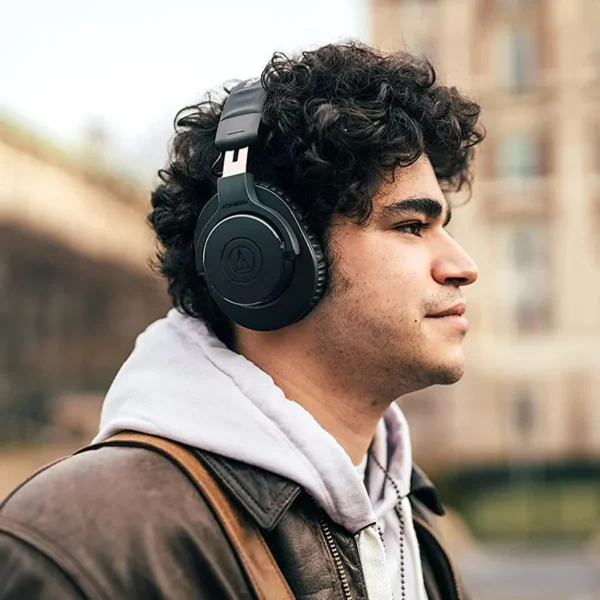Auriculares Audio-Technica ATH-M20xBT, Inalámbricos, Bluetooth (Negro)