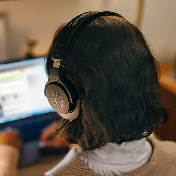 Auriculares Audio-Technica ATH-M20xBT, Inalámbricos, Bluetooth (Negro)