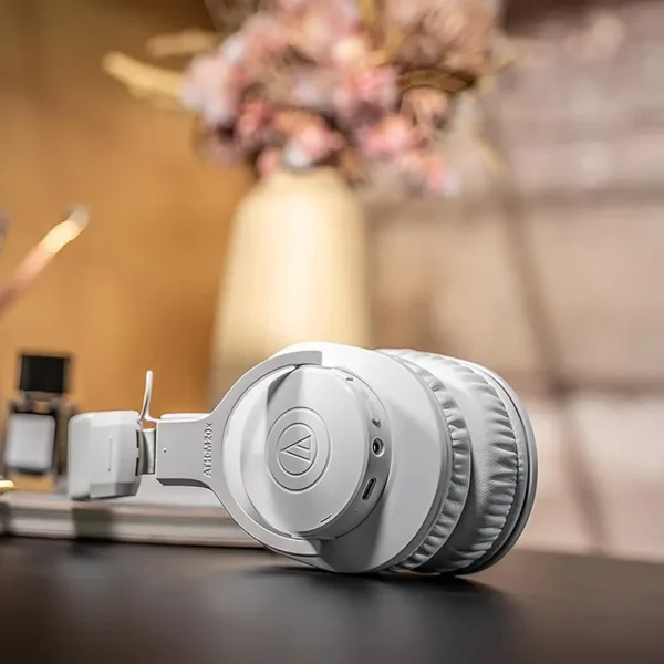 Auriculares Audio-Technica ATH-M20xBT, Inalámbricos, Bluetooth (Blanco)