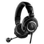 Auriculares Audio-Technica ATH-M50xSTS StreamSet con conectores XLR y de mini-plug de 3,5 mm (Negro)