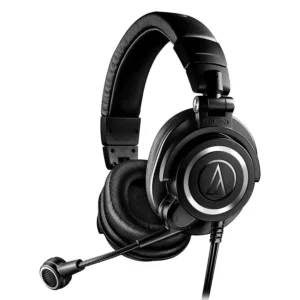 Auriculares Audio-Technica ATH-M50xSTS StreamSet con conectores XLR y de mini-plug de 3,5 mm (Negro)