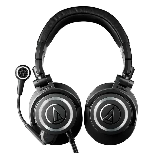 Auriculares Audio-Technica ATH-M50xSTS StreamSet con conectores XLR y de mini-plug de 3,5 mm (Negro)