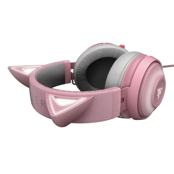 Auriculares Razer Kraken Kitty Edition, Gamer, USB, Rosa
