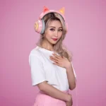 Auriculares Razer Kraken Kitty Edition, Gamer, USB, Rosa