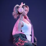 Auriculares Razer Kraken Kitty Edition, Gamer, USB, Rosa