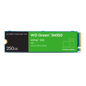 Disco SSD Western Digital Green SN350 NVMe 250GB, 3D NAND TLC, PCIe Gen3x4, M.2 2280