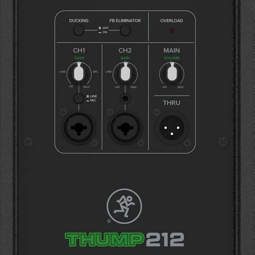 Altavoz Activo Mackie Thump212, Woofer 12", Potencia 1400W Altavoz Activo Mackie Thump212, Woofer 12", Potencia 1400W