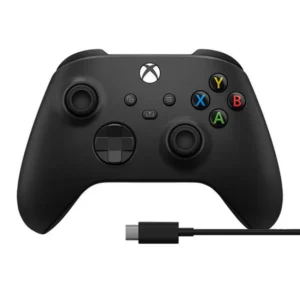 Gamepad Inalámbrico Microsoft Xbox Serie X/S con Cable USB-C, Joystick, Negro