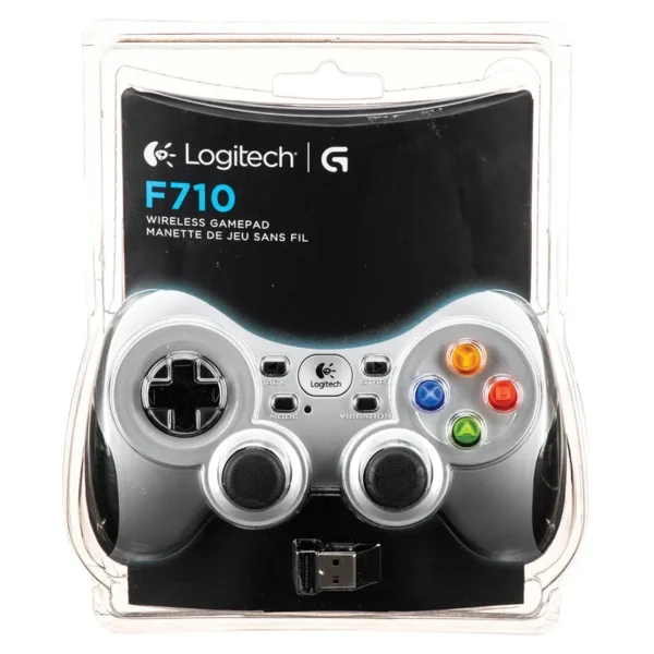 Gamepad Inalámbrico Logitech G F710, Joystick, Plateado/Negro