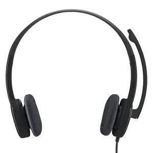 Auriculares Logitech H151, Mini Plug 3.5mm, Negro