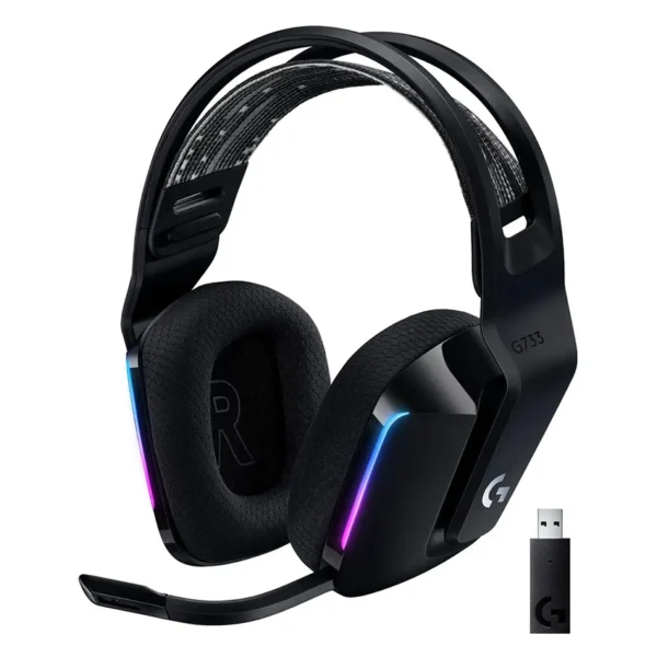Auriculares Inalámbricos Logitech G G733, Gamer, LIGHTSPEED, Negro