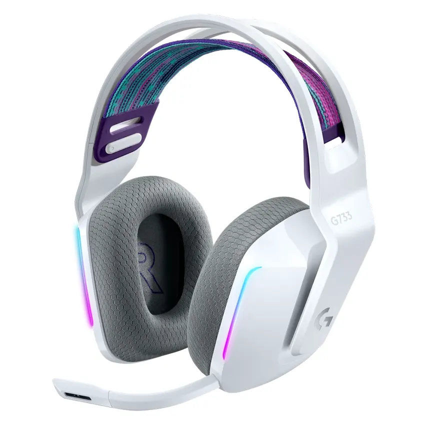 Auriculares Inalámbricos Logitech G G733, Gamer, LIGHTSPEED, Blanco Auriculares Inalámbricos Logitech G G733, Gamer, LIGHTSPEED, Blanco