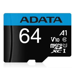 Tarjeta de Memoria ADATA Premier microSDXC/SDHC 64GB, U1, V10, A1, Clase 10, Adaptador