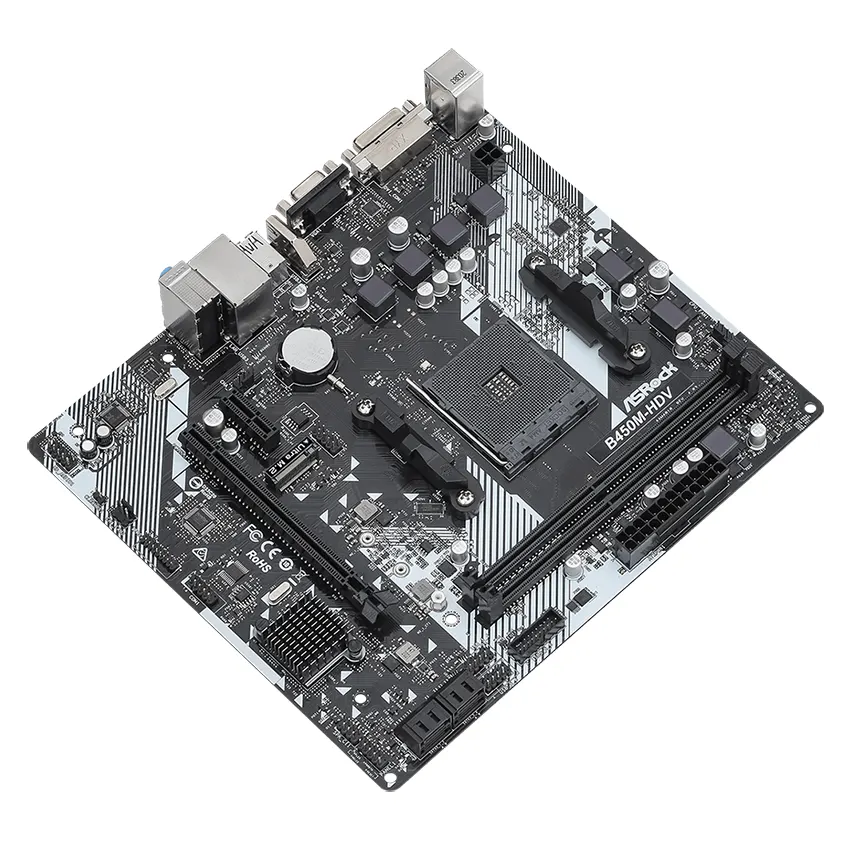 Motherboard ASRock B450M-HDV R4.0, Socket AM4 Motherboard ASRock B450M-HDV R4.0, Socket AM4